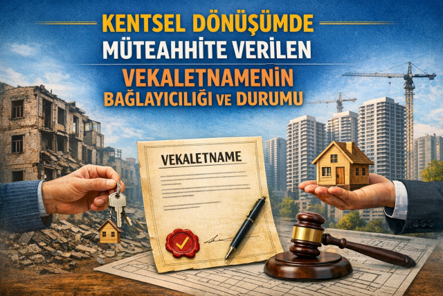 KENTSEL DÖNÜŞÜMDE MÜTEAHHİTE VERİLEN VEKALETNAMENİN BAĞLAYICILIĞI VE DURUMU