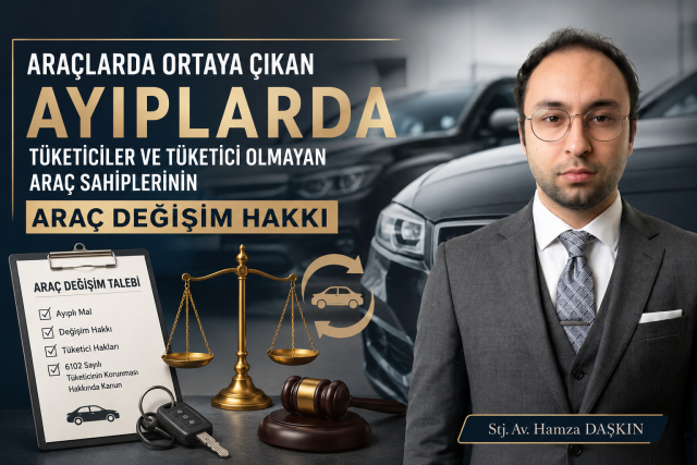 ARAÇLARDA ORTAYA ÇIKAN AYIPLARDA TÜKETİCİLER VE TÜKETİCİ OLMAYAN ARAÇ SAHİPLERİNİN ARAÇ DEĞİŞİM HAKKI